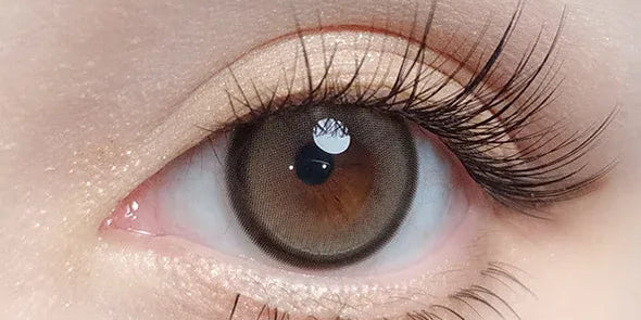 Best beige, pink and black colored contacts for dark eyes