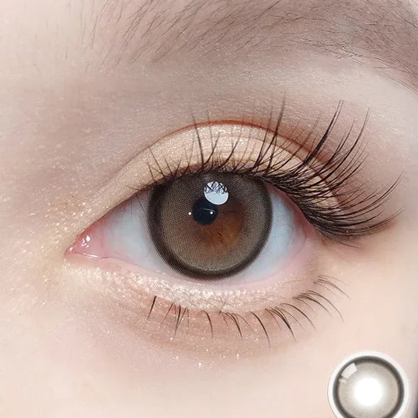 Best beige, pink and black colored contacts for dark eyes