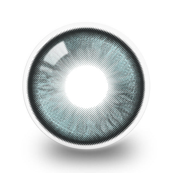 Void Green colored contacts lens close-up