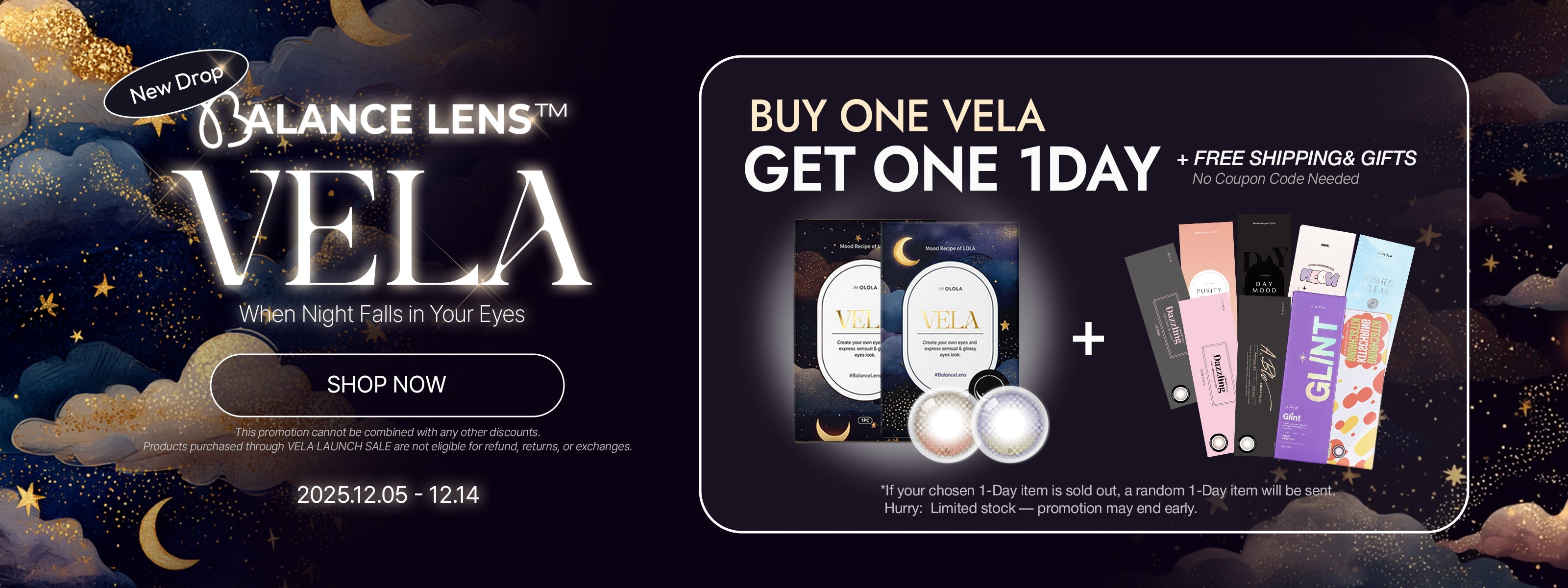 2025 NEW DROP 'VELA' - GET 1 DAY